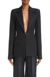 ChloArmoured Silk Wool Tuxedo Jacket at Nordstrom