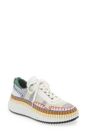 ChloNama Platform Sneaker in Multicolor Green Size 5Us at Nordstrom