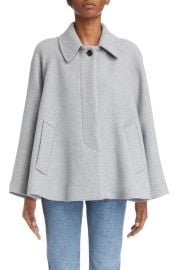 ChloShort Soft Wool Blend Cape Coat at Nordstrom