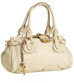 Chloand233 and39Paddingtonand39 Leather Padlock Satchel in cream at Nordstrom