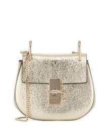 Chloe Drew Mini Metallic Leather Crossbody Bag   Neiman Marcus at Neiman Marcus