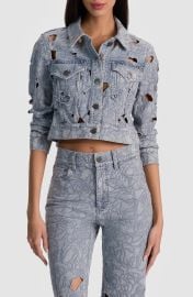 Chloe Eyelet Embroidered Denim Jacket at Nordstrom Rack
