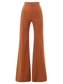 Chloe High-rise wool-blend flared trousers at Matches