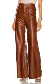 Chloe Leather Pant in Sharp Brown  FWRD at Forward