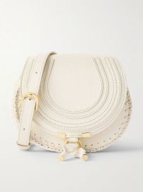 Chloe Marcie palm leaf and leather cross body bag at Net a Porter
