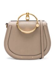 Chloe Medium Nile Suede Calfskin Bracelet Bag in Motty Grey FWRD at FWRD