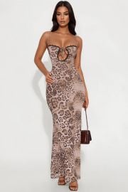 Chloe Mesh Leopard Maxi Dress - Leopard Fashion Nova at Fashion Nova