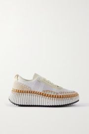 Chloe Nama Platform Sneaker worn at Net A Porter