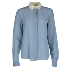 Chloe Sea Spray Blue Blouse at The Luxury Closet