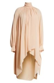 Chloe Silk Georgette High Low Dress at Nordstrom