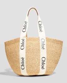 Chloe x Mifuko Woody Large Woven Basket Tote at Neiman Marcus