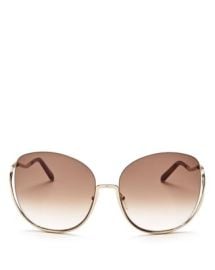 Chloeacute Womens Milla Oversized Round Sunglasses 64mm Bloomingdales at Bloomingdales