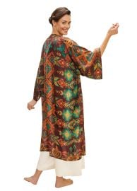 Chocolate Ikat Kimono Gown Powder Design Inc at Powder Design