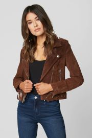 Chocolate Truffle Moto Jacket at Blank NYC