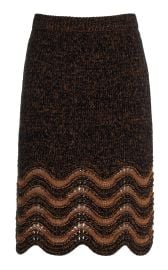 Chord Knit Wool-Cotton Midi Skirt By Wales Bonner at Moda Operandi