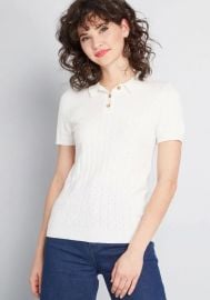 Chosen polo short sleeve sweater at ModCloth