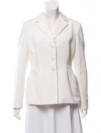 Christian Dior Structured Notched Lapel Blazer at The Real Real