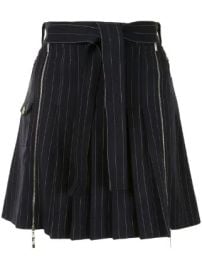 Christian Dior pre-owned Pinstripe Pleated Skirt - at Farfetch