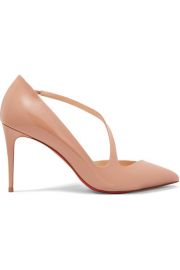 Christian Louboutin   Jumping 85 patent-leather pumps at Net A Porter