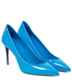 Christian Louboutin - Sporty Kate 85 patent leather pumps at Mytheresa