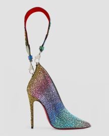 Christian Louboutin A B Charm in Rainbow Strass at Neiman Marcus