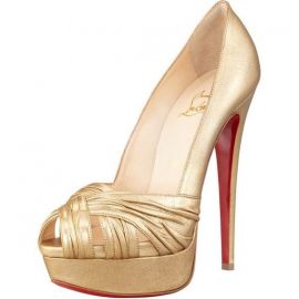 Christian Louboutin Aborina 150 Metallic Pumps at Net A Porter