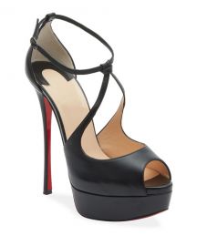 Christian Louboutin Alminalta Napa Red Sole Sandals at Neiman Marcus