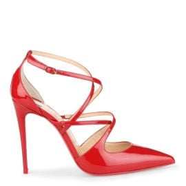 Christian Louboutin Crossfliketa 100 red patent leather pumps Savannahs at Savannahs