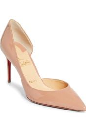 Christian Louboutin Iriza Leather Pumps in Nude at Nordstrom