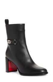 Christian Louboutin Lock Bootie in Black  at Nordstrom