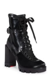 Christian Louboutin Macademia Block Heel Combat Boot at Nordstrom