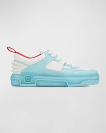 Christian Louboutin Menx27s Astroloubi CL Colorblock Low-Top Sneakers at Neiman Marcus