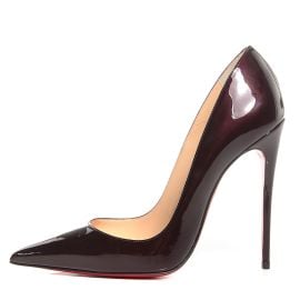 Christian Louboutin Metal Patent So Kate 120 Pumps 38 Rouge Noir 83422 FASHIONPHILE at Fashionphile