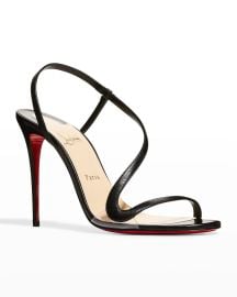 Christian Louboutin Rosalie Leather Red Sole Stiletto Sandals at Neiman Marcus