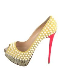 Christian Louboutin Spike Accents Suede Pumps at The Real Real