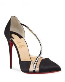 Christian LouboutinKrystal Cross Embellished Red Sole Pumps at Neiman Marcus