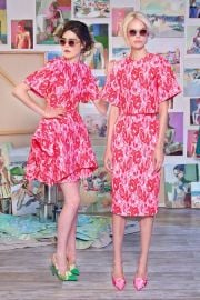 Christian Siriano Resort 2015 Floral Top and Skirt at Vogue