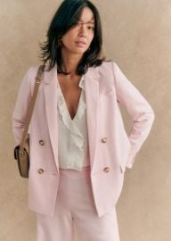 Christie Jacket - Powder Pink - Viscose ECOVERO LENZING - Szane at Sezane