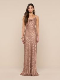 Christine Burnout Satin Dress at L'Agence