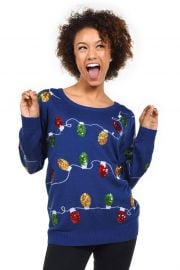 Christmas Lights Sweater by Tipsy Elves at Amazon