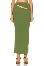 Christopher Esber Hip Slash Skirt in Vert Green FWRD at Forward