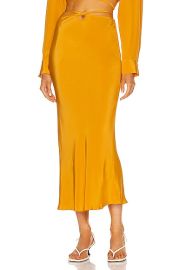 Christopher Esber Loophole Bias Tie Skirt in Mango  FWRD at Forward