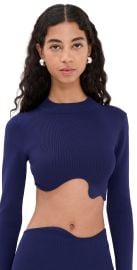 Christopher Esber Maparadita Long Sleeve Top Violet S at Shopbop