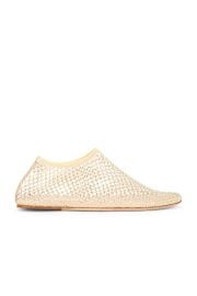 Christopher Esber Minette Crystal Net Slippers in Butter at FWRD