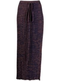 Christopher Esber Pleated Knitted Midi Skirt - at Farfetch