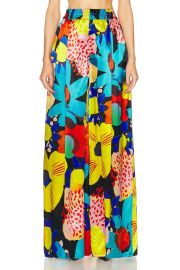 Christopher John Rogers Petunia Floral Wide Leg Trouser at FWRD