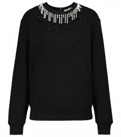 Christopher Kane - Embellished cotton sweatshirt at Mytheresa