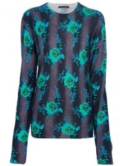 Christopher Kane Floral Print Sweater - at Farfetch