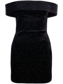 Christopher Kane Glitter Velvet Mini Dress - Farfetch at Farfetch