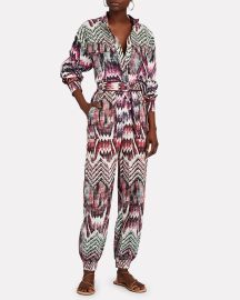 Chufy Nino Belted Chevron Jumpsuit at Intermix